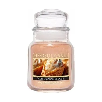 Svíčka Sójová vonná svíčka Salted Caramel Cone Cheerful Candle 1 ks