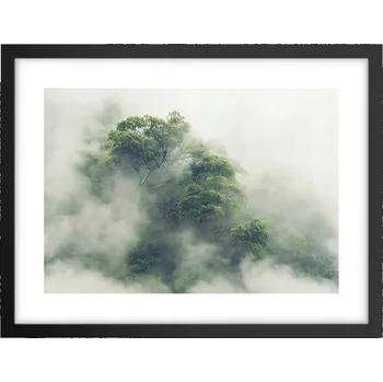 Obraz Obraz plakát v černém rámu do obýváku 40x30 les foto plakáty na zeď