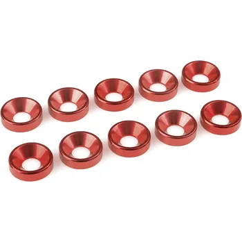 Šroub Podložka pro záp. šroub M5 hliník červená (10)