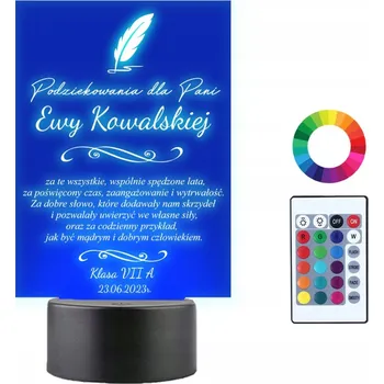 Lampička Noční lampa Plexido vícebarevná