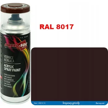 Barva ve spreji RAL 8017 hnědá LESK SPRAY 400ml profesionální řada HQ AMBROSOL 1233