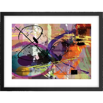 Obraz Obraz plakát v černém rámu do obýváku 40x30 abstrakce foto na zeď