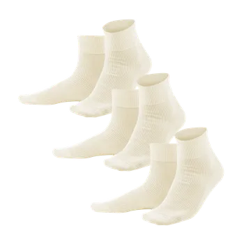 Pánské termoprádlo LIVING CRAFTS BIO Ponožky 3x balení 37-46 (100%) 100% GOTS Bio bavlna Nebarvená tělová 37/38