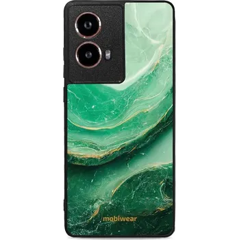 Pouzdro na mobilní telefon Lesklý kryt Mobiwear Glossy - Motorola Moto G85 5G - G023G - Zelený mramor (Prémiové lesklé pouzdro, obal, kryt Mobiwear Glossy na mobil Motorola Moto G85 5G - G023G - Zelený mramor, materiál Plast + TPU silikon - krytí po všech stranách, neošoupatelný)