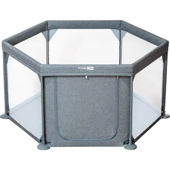 Dětská ohrádka FREEON Dětská ohrádka Hexagon Grey Melange
