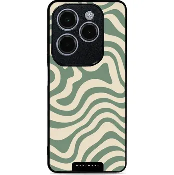 Pouzdro na mobilní telefon Lesklý kryt Mobiwear Glossy - Infinix HOT 40 Pro - GA57G Zelené a béžové zkrouceniny (Prémiové lesklé pouzdro, obal, kryt Mobiwear Glossy na mobil Infinix HOT 40 Pro - GA57G Zelené a béžové zkrouceniny, materiál Plast + TPU silikon - krytí po všech)