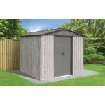 Zahradní domek BestBerg ZDB-4SD / 4,1 m² / 236 x 174 x 206 cm / bílé dřevo/šedá