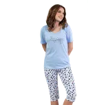 Luna Dámské pyžamo Regina 689 modré XL Modrá