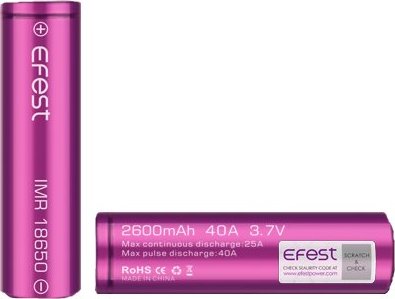 Efest baterie typ 18650 3000mAh 35A