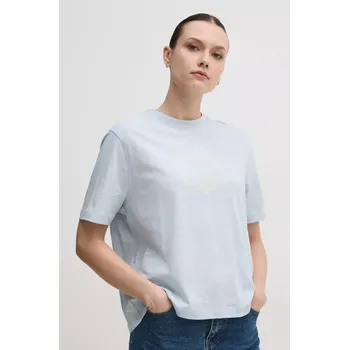 Pánské tričko Bavlněné tričko Tommy Hilfiger modrá barva, WW0WW45525 05X, vel. S