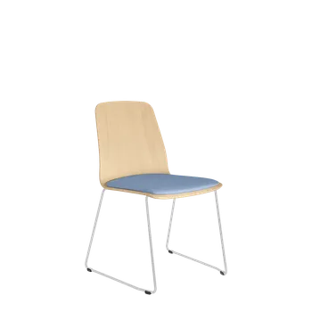 Jednací židle Konferenční židle Sunrise 151-Q-N0 (kostra bílý nástřik, překližka buk + čalouněný sedák)