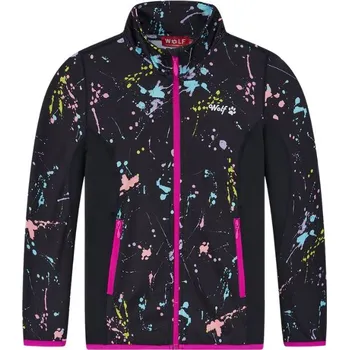 Dívčí vesta DÍVČÍ funkční MIKINA černá Wolf M2542 (Dívčí funkční mikina)