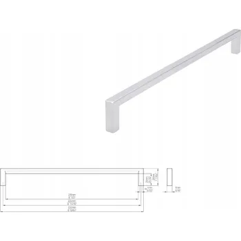 Úchytka nábytku SIRO 2108-232ZN1 Nábytková úchytka lesklý chrom