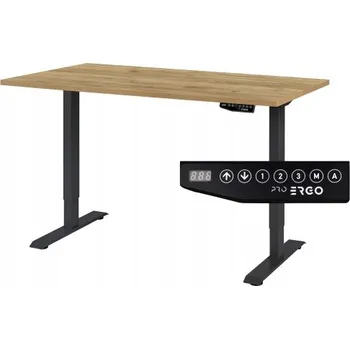 Psací stůl STŮL s ELEKTRICKÝM nastavením výšky desky DUB CRAFT 160x80 Nohy Černé
