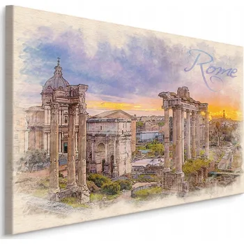 Obraz Obraz Malovaný Řím architektura obývací pokoj 90x60