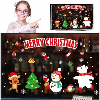 Vánoční dekorace XXL VÁNOČNÍ NÁLEPKA NA OKNO, SAMOLEPKY - VELKÁ SADA