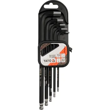 Klíč Sada klíčů imbus s kuličkou 10 ks extradelší