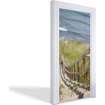 Fototapeta Dekorativní samolepka na dveře, skříň, nábytek - Schody k moři 95x205 cm