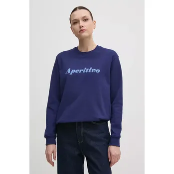 Dámská mikina Bavlněná mikina Drivemebikini Aperitivo Flock 2024.DMBS.021.NVB námořnická modř 59X, vel. L