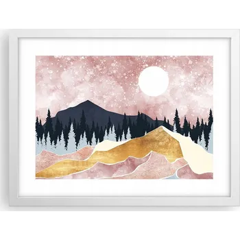 Obraz Obraz plakát v bílém rámu do obýváku 40x30 grafika foto plakáty na zeď