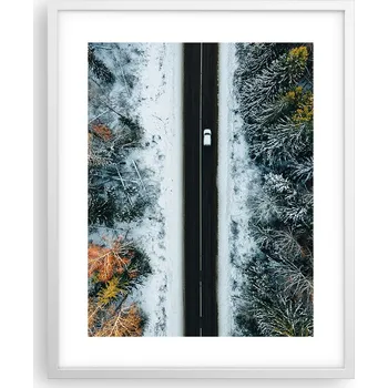 Obraz Obraz plakát v bílém rámu 40x50 krajina, plakáty do obýváku