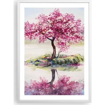 Obraz Plakát v bílém rámu do obýváku ložnice 50x70 moderní obraz