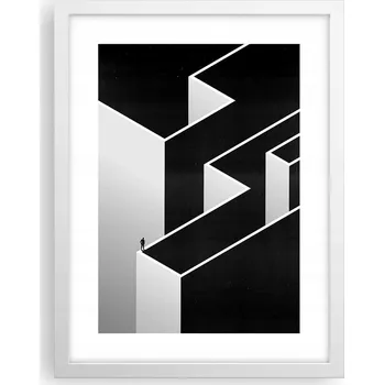 Obraz Obraz plakát v bílém rámu do obýváku 30x40, business foto plakáty na zeď