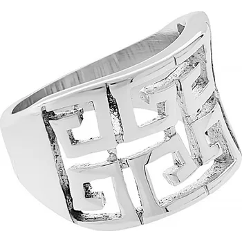 Souprava šperků MPM Dámský ocelový nerezový prsten 5255 (velikost 58) - stříbrné barvy