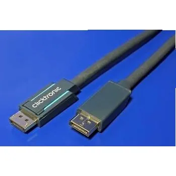Počítač CLICKTRONIC HQ OFC DisplayPort 10m, kabel propojovací, Displayport, 10m, stíněný, DP (M), ->DisplayPort (M)
