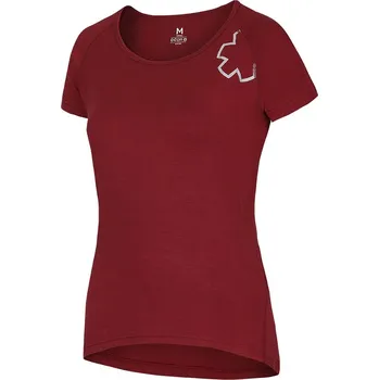 Dámské triko Ocún Bamboo T Blossom Women Velikost: M / Barva: červená