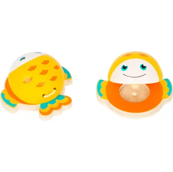 Hudební nástroj pro děti Small foot Kastaněty mořští živočichové oranžová rybička 1 ks