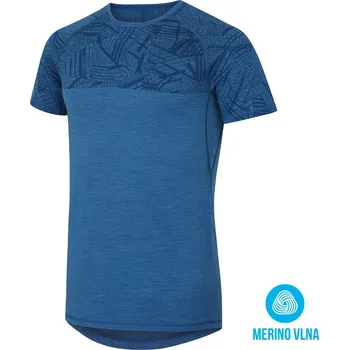 Pánské tričko Husky Merino termoprádlo Pánské triko s krátkým rukávem M, tm. modrá