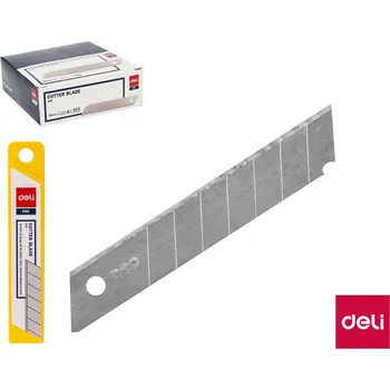 Břity do odlamovacího nože 18mm 10ks DELI E2011
