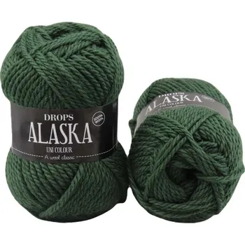 Příze Drops Alaska UNI 74 tmavý břečťan