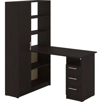 Psací stůl Max-i Psací stůl MARKKU s regálem Zvolte barvu:: wenge