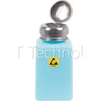 ESD ESD dávkovací lahvička StaticTec, s pumpičkou, 200ml, modrá - 100104001576