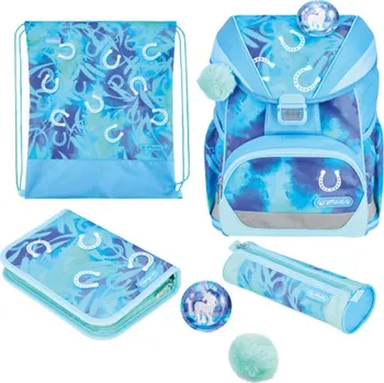 Školní batoh Herlitz Školní taška pro prvňáčky UltraLight XL Lucky Horse 4d. set