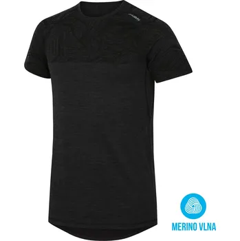 Pánské tričko Husky Merino termoprádlo Pánské triko s krátkým rukávem XL, černá