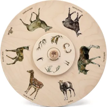 interaktivní kniha Lesní svět Otočné kolo - Paroží