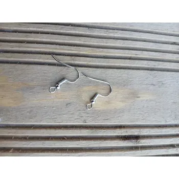 Materiál na výrobu šperku Afroháčky s pružinkou 21 x 17 mm, platina