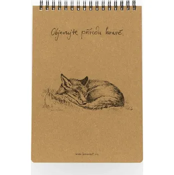 Blok Lesní svět Eko blok z recy papíru M - Liška