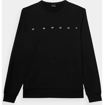 Pánská mikina Pánská černá mikina 4F - bavlněná - elastické manžety, M i646_3124350