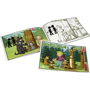 omalovánky Lesní svět Papírová omalovánka - Člověče, nezlob v lese