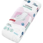 Jednorázové ultrasavé poporodní vložky s křidélky Akuku Slim 10 ks v balení - bílá