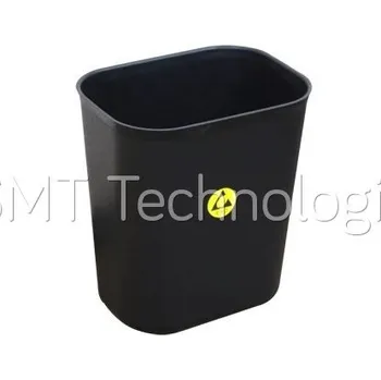 Odpadkový koš ESD odpadkový koš StaticTec, 16l, 280x220x310mm, černý - 100104001731