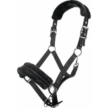 Ohlávka nylon -Glitter- černá Cob