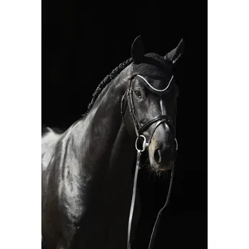 Koňská maska proti hmyzu Bucas čabraka na uši černá