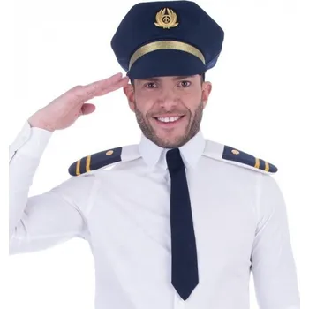 Karnevalový doplněk Funny Fashion Sada Policie - čepice, kravata a výložky