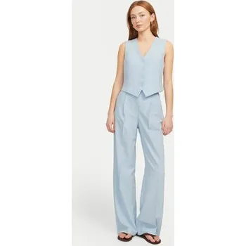 Dámské kalhoty JJXX Kalhoty z materiálu Ellis 12248958 Světle modrá Wide Leg S