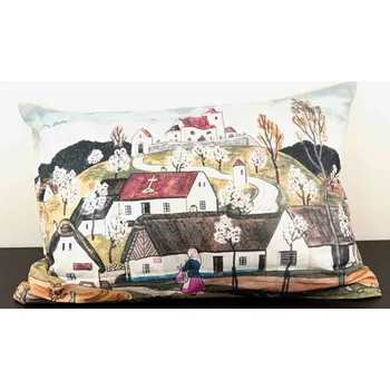 Povlak na dekorativní polštářek Povlak na polštářek se zipem – Josef Lada – Jarní cestou do vsi